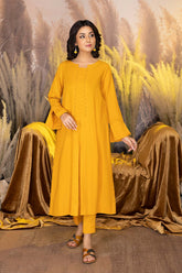 2-Pc Khadder Long Shirt With Qlot Trouser CPG22-72